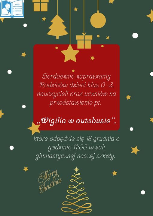 Przedstawienie - Wigilia w autobusie Przedstawienie - Wigilia w autobusie